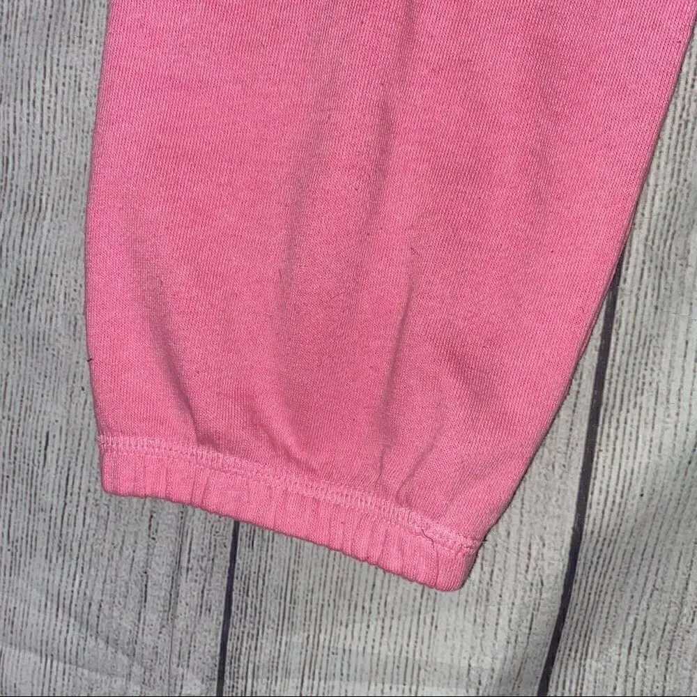 Justice pink sweatpants w/rhinestones size 10 girl